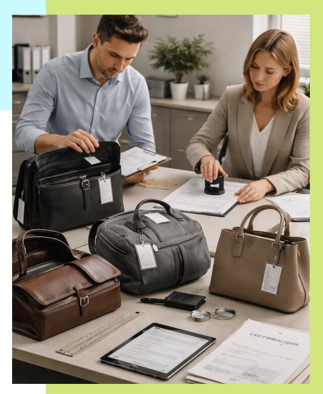 Сертификация сумок в Калуге от 7586 руб. | Алешин-Клг