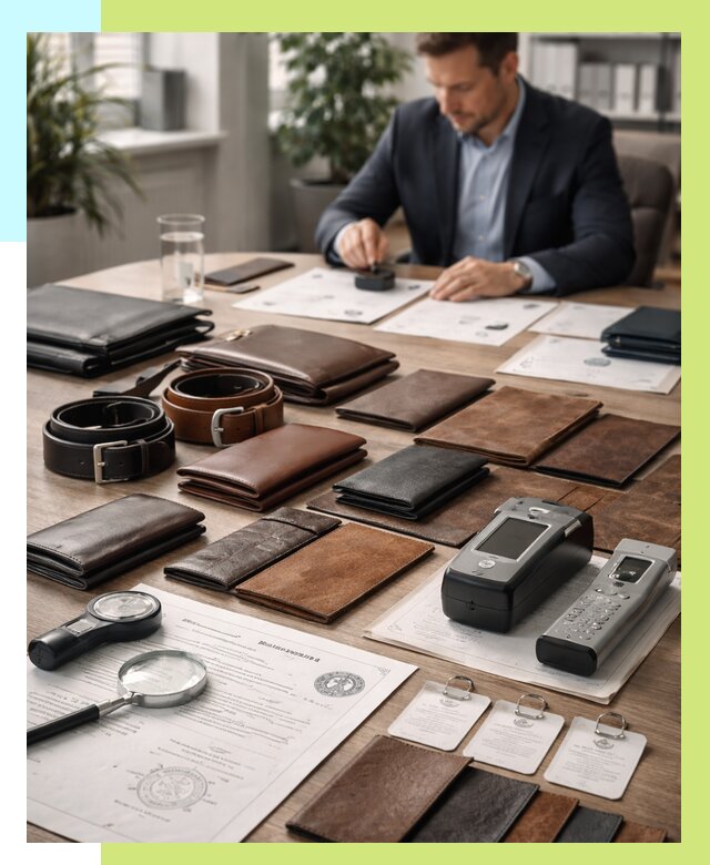 Сертификация кожаных изделий в Калуге от 12137 р. | Алешин-Клг