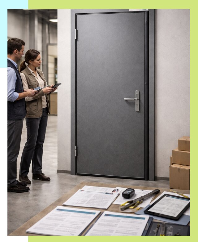 Сертификация противопожарных дверей в Калуге от 9103 р. | Алешин-Клг