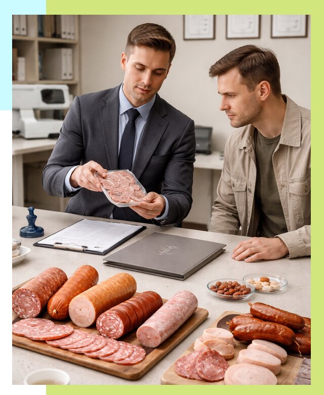 Сертификация колбасных изделий в Калуге от 7586 р. | Алешин-Клг