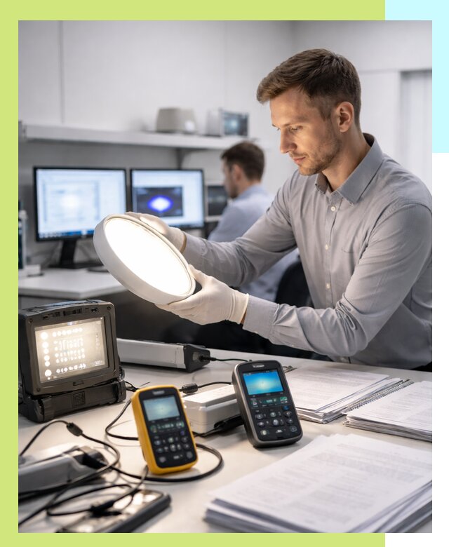 Сертификация светильников в Калуге: испытания и оформление