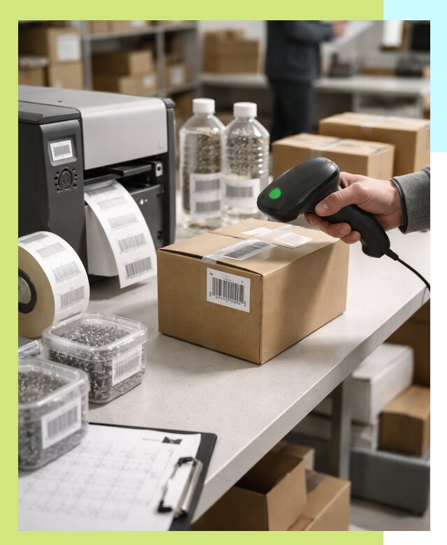 Штрихкодирование продукции и маркировка для продажи в Калуге