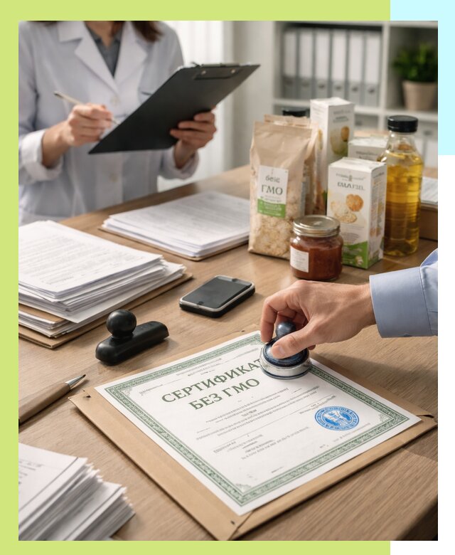 Получение сертификата Без ГМО для продукции в Калуге